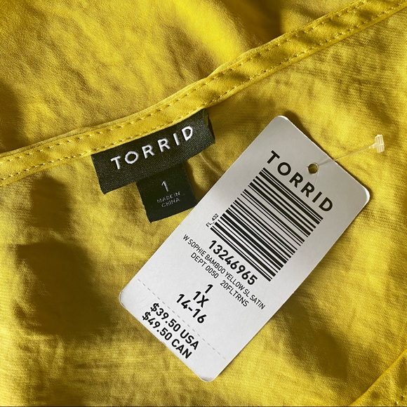 SOPHIE - GREY CHIFFON SWING CAMI - BAMBOO YELLOW - Picture 3 of 5